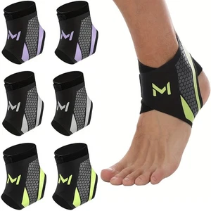 1 Paar leichte Sport Knöchelstütze Schutz Pad atmungsaktiv Kompression Verstauchung - Bild 1 von 14