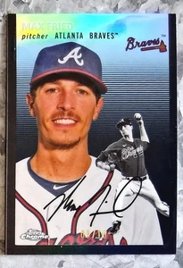 #210 Max Fried 2023 Topps Chrome Platinum Anniversary BLACK REFRACTOR /10 - Picture 1 of 2