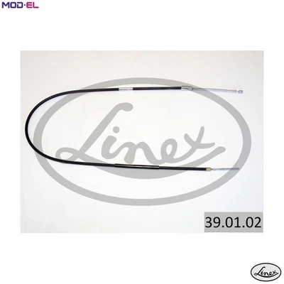 CABLE PULL PARKING BRAKE 39.01.02 FOR SKODA 742.10 1.0L 742.12X 1.2L 4cyl - Image 1 of 4