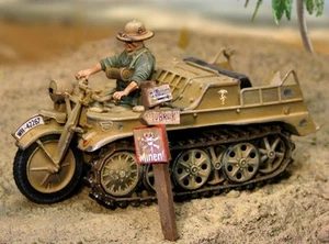 THE COLECTORS SHOWCASE AFRIKA KORPS CS00236 ALEMÁN DAK KETTENRAD CON UNIDAD SIN USAR EN CAJA - Imagen 1 de 1