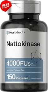 Nattokinase 4000 FU 150 Capsules Non-GMO Gluten Free Cardiovascular Support - Picture 1 of 12