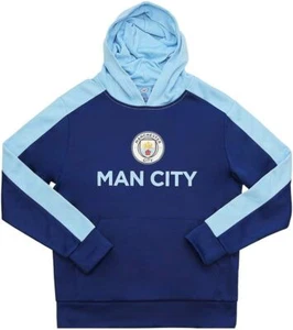 Suéter con capucha oficial de fútbol del Manchester City para jóvenes - 2 tonos color - Imagen 1 de 3