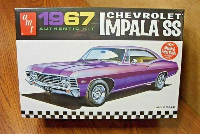AMT 1:25 Scale 1967 Chevrolet Impala SS Plastic Model Kit