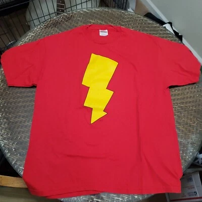 Graphitti Shazam DC Comics Logo Shirt Mens XL 90s Vintage Red - Image 1 of 4