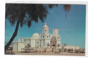 Vintage Postkarte Eingang San Xavier Del Back Mission, Tucson, Arizona - Bild 1 von 2