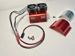 1/8 Twin Cooling Fan E-REVO Arrma Kraton Mojave Outcast 6S 41-43 mm Motor - Picture 1 of 8