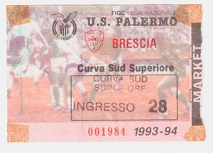 54230 252/tt BIGLIETTO Stadio - PALERMO vs BRESCIA - 1993/1994 - Picture 1 of 3