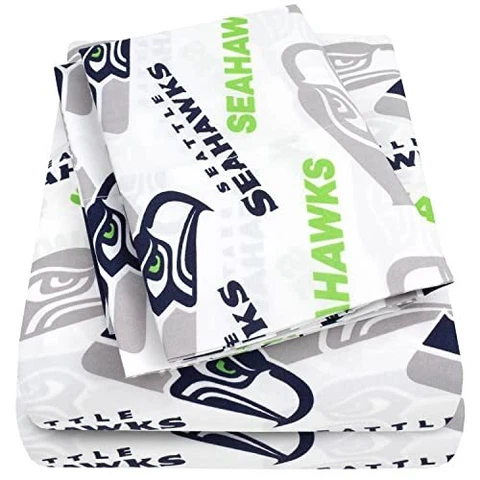 NFL Bed Sheets Officially Licensed Luxurious Soft Fitted, Flat and Pillowcase Cover