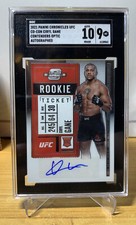 Ciryl Gane Contenders Optic Rookie Ticket Auto SGC 9 10 Auto UFC Chronicles 2021