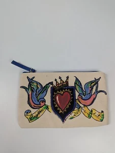 Brighton Love of Art Zippered Pouch Make Up Bag Wristlet 2019 EUC - Picture 1 of 3