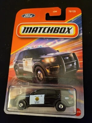 Ford Police Interceptor 2025 Matchbox 75/125 utilitario negro nuevo casi como nuevo Foto 1 de 2