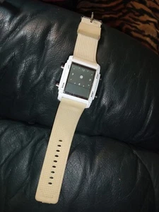 NICE MENS BOYS DIGITAL LED WATCH,DATE,ALARM,STOPWATCH, WHITE PLASTIC STRAP,NEW - Picture 1 of 3