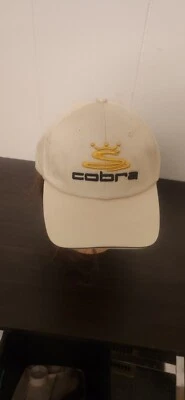 King Cobra 高尔夫棕褐色可调节棒球帽卡其色 100% 棉 — 第 1/4 张图片