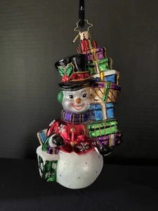 Pupazzo di neve Christopher Radko Shop-Away 2015 - Foto 1 di 6