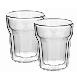 2pc Avanti 100ml Nove Twin Wall Glass for Coffee/Tea/Water/Hot/Cold/Drink/Cup - Picture 1 of 1
