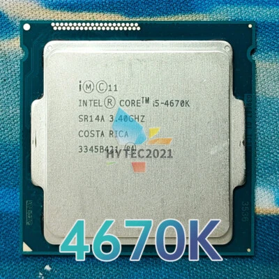 Intel Core i5-4670K SR14A 3.4GHz 4Cores 6MB 84W LGA1150 CPU Processor i5 4670K - Image 1 of 3