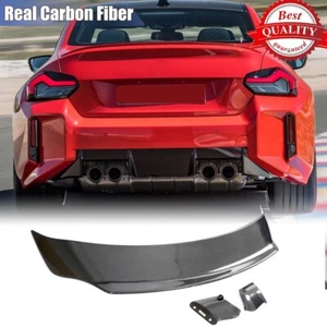 For BMW G87 M2 Coupe 2022-24 Real Carbon Rear Trunk Spoiler HighKick Racing Wing - Bild 1 von 12