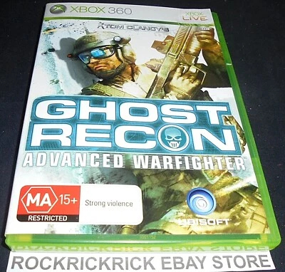XBOX 360 GAME TOM CLANCY'S GHOST RECON ADVANCED WARFIGHTER PAL INCLUDES MANUAL - Image 1 of 3