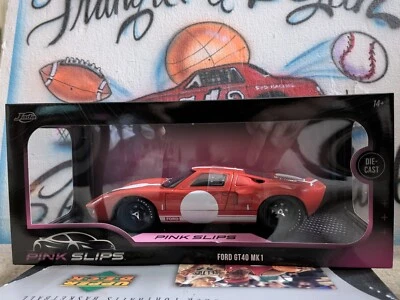Jada Metals Diecast 1:18 Rosa Slips Ford GT40 MK1 (Rojo) Foto 1 de 4