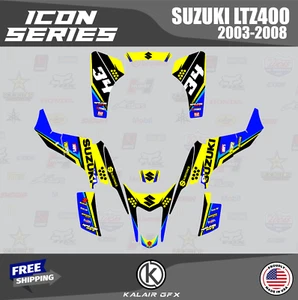 Graphics Kit for SUZUKI LTZ400 (2003-2008) 16 MIL Icon - Blue - Picture 1 of 5