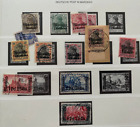 GERMANY, 1911?,  Deutsche Post In Marokko, Lot of 13,  used & some MNH