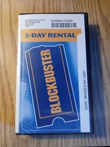 Dude, Where's My Car? VHS Blockbuster Rare Htf 2000 - Picture 1 of 4