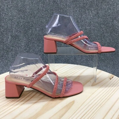 Sandalias Unisa para mujer 10 M Vinny informales con correa sin cordones tacones de tela rosa Foto 1 de 4