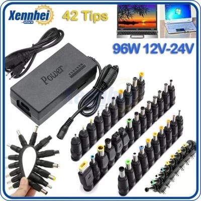 42 Tips 96W Universal Power Supply Charger for Laptop Notebook AC/DC Power - Image 1 of 4