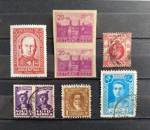 World 6 Good Stamps MH, Used Good Cat. Value 33M216 - Picture 1 of 7