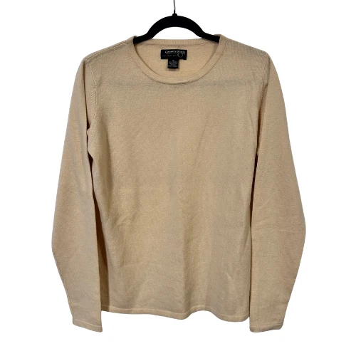 Suéter Country Shop Mujer Talla M Crema 100% Cachemira Tejido Pullover **LEER Foto 1 de 4