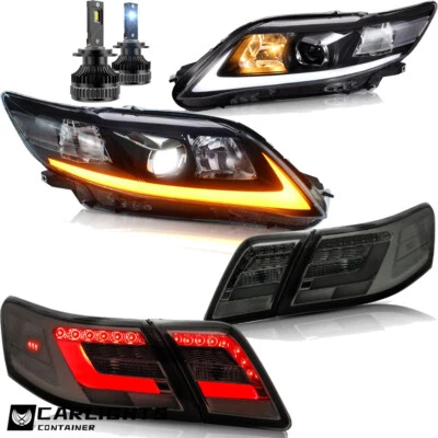 Faróis de LED VLAND com DRL + kits de conjunto de lanternas traseiras para Toyota Camry 2010-2011 - Imagem 1 de 4