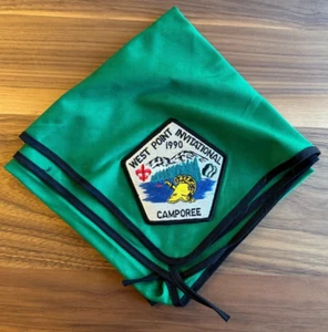 1990 West Point Invitational Camporee Neckerchief Boy Scouts BSA Militar - Imagen 1 de 1