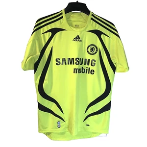 Adidas Men's Chelsea FC Soccer Jersey Size M Yellow 2007 2008 Away Shirt 697777 - Picture 1 of 9