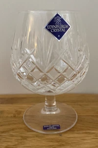 Edinburgh Crystal Brandy Glass New with Tags Cut Glass Goblets Preowned - Picture 1 of 7