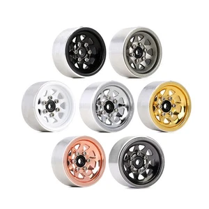 1.0" Deep Dish Steel Beadlock Wheel Rims for Axial SCX24 AX24 TRX4M,W1003 RC Car - Picture 1 of 15