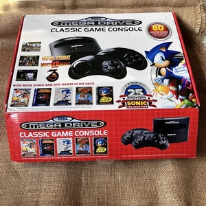 Sega Mega Drive ClassicGame Console 25th Anniversary 80 Games Sonic the Hedgehog - Picture 1 of 9
