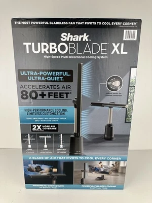 Shark TurboBlade XL Bladeless Tower Fan/ Model  TF200 Black New - Image 1 of 4