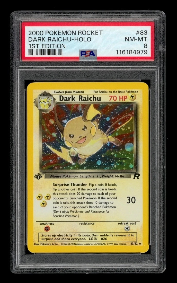 ポケモンカード わるいライチュウ 英語版 旧裏面 海外版 Dark Raichu
