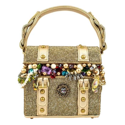 Mary Frances Secret Treasure Chest Beaded Handbag Gold Gems Box Bag Purse NEW - Image 1 of 4