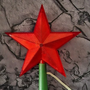 Sowjetische elektrische Weihnachtsbaum Sternspitze, UdSSR, geprüft und funktionsfähig - Bild 1 von 11