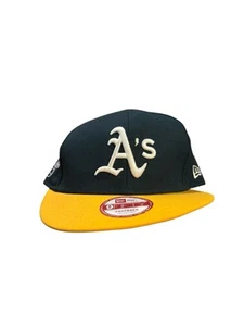 Oakland Athletics New Era 9 Fifty Snapback Hat Green Yellow - Picture 1 of 6