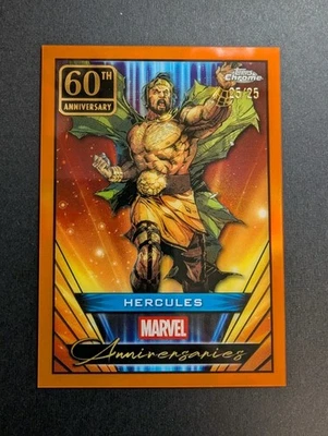 2025 Topps Cromo Marvel #MA-3 60 Aniversario Naranja Refractor Hércules 25/25 Foto 1 de 2