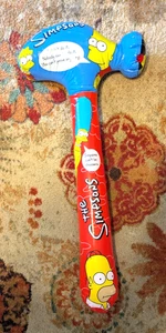 Vintage The Simpsons Blow Up Hammer Inflatable 2000 Bart Lisa Homer Marge Y2K - Picture 1 of 11