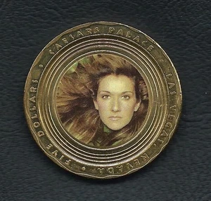 Celine Dion $5 token # 2 - Caesars Palace - Las Vegas. Really RARE Now - Picture 1 of 1