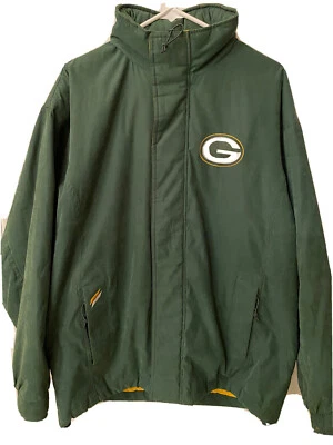 90s Vintage Green Bay Packers Mens Size Medium Hooded Jacket GIII Carl Banks EUC - Image 1 of 4