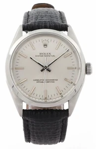 1974 Vintage ROLEX Oyster Perpetual 34 Automatic  Ref. 1002 - Silver Dial - 34mm - Picture 1 of 20