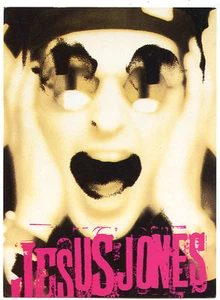 JESUS JONES Liquidizer promo POSTCARD 1989 U.S. SBK 5 inch x 7 inch - Picture 1 of 2