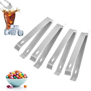 4 PCS 6.5 Inch Ice tongs Professional Ice Bucket Tongs Small Serving Tongs Fo... - Picture 1 of 7