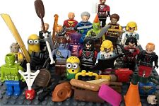 Big Lego & Mega Blok Block Minifig Minifigure With Accessories Brand Varies Mini