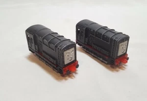 Vintage 1991 Thomas The Train DEVIOUS DIESEL Die Cast Engine ERTL 2er Set - Bild 1 von 7